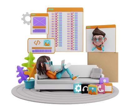 web developers 3d illustration 1